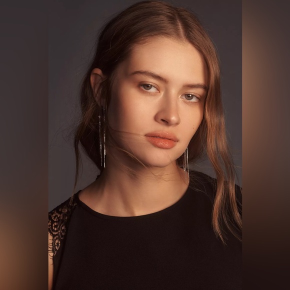 Anthropologie Hutch Asymmetrical Lace Mix Slip Dress - Picture 10 of 14